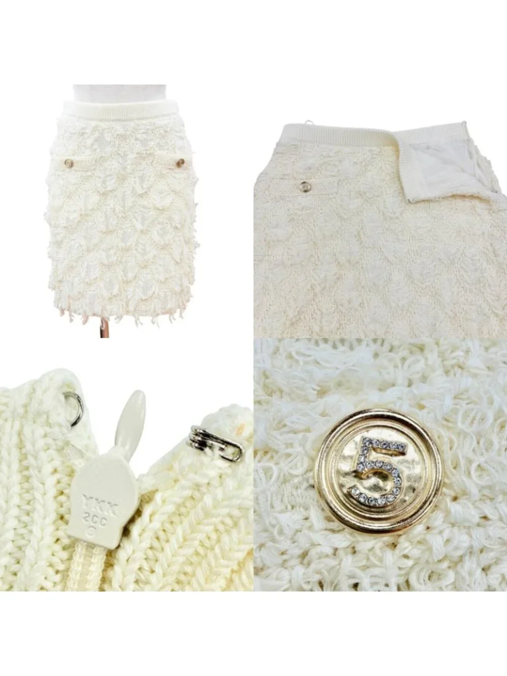 Chanel 5 Button Runway Look Virginie Viard Era Set 36/36/38